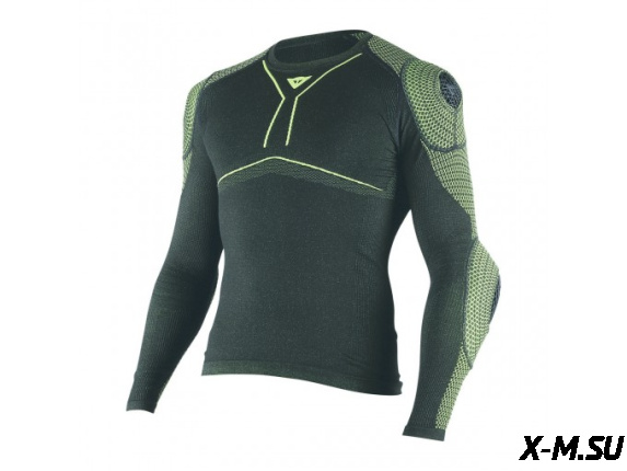 Термокофта D-CORE ARMOR TEE LS BLACK/FLUO-YELLOW