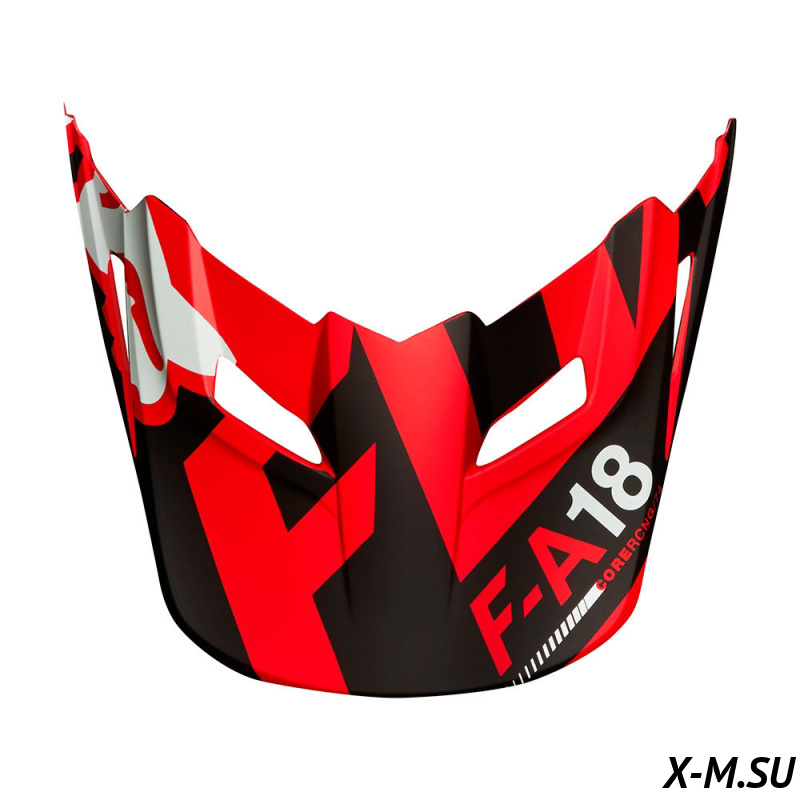 Козырек к шлему Fox V1 Sayak Helmet Visor Red Козырек к шлему Fox V1 Sayak Helmet Visor Red