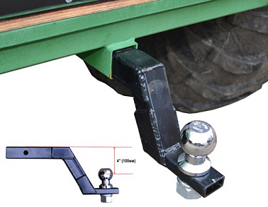 Фаркоп с шаром 50 мм, занижение 4" (100 мм) (Комплект с установкой)