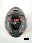 Шлем модуляр HETOSHI FF935 Shogun цв.Черно-серо-красный  Матовый  р.XL
