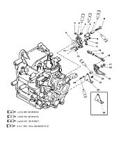 Рычаг дроссельной заслонки (S/N -USA-0G5899999/BEL-9973099 & BELOW) 2-х тактного ПЛМ MERCURY 40 M Серийный номер от 0G055314 до 0G760299