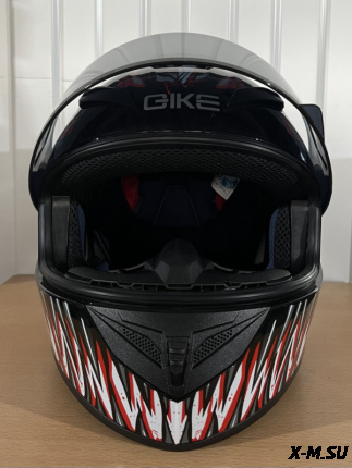 Шлем интеграл HETOSHI XD1-94 цв. Черно-красный  р. XL