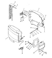 Капот и передняя крышка 2-Х ТАКТНОГО ПЛМ MERCURY 60 Серийный номер от 0A721308 и выше